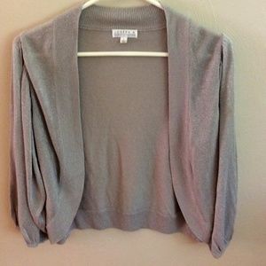 Gray and silver cardigan